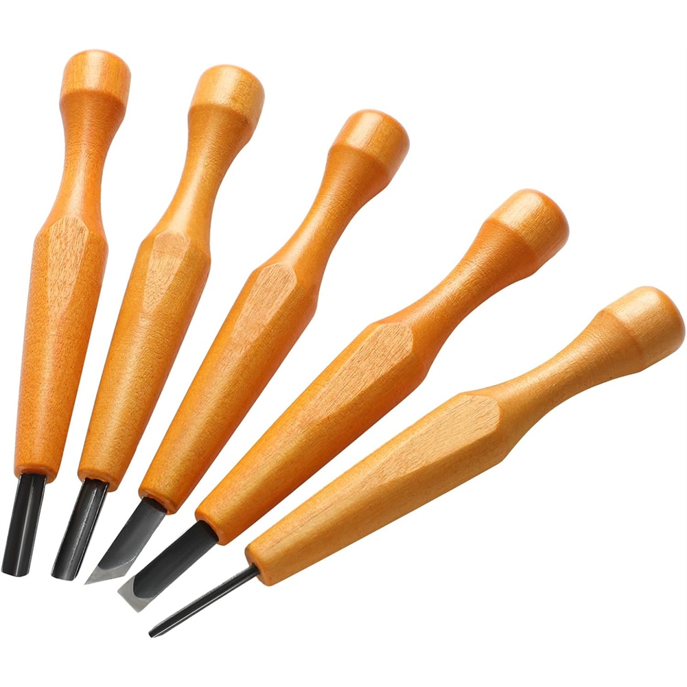 5 Pcs Linocut Carving Tools Se - Wood Chisel Set recension och pris